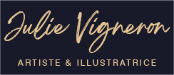 Logo de Julie Vigneron, artiste aquarelliste et illustratrice